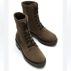 La CANADIENNE women Brittany Waterproof  lug Stone, Brown NEW /with tag size 6.5